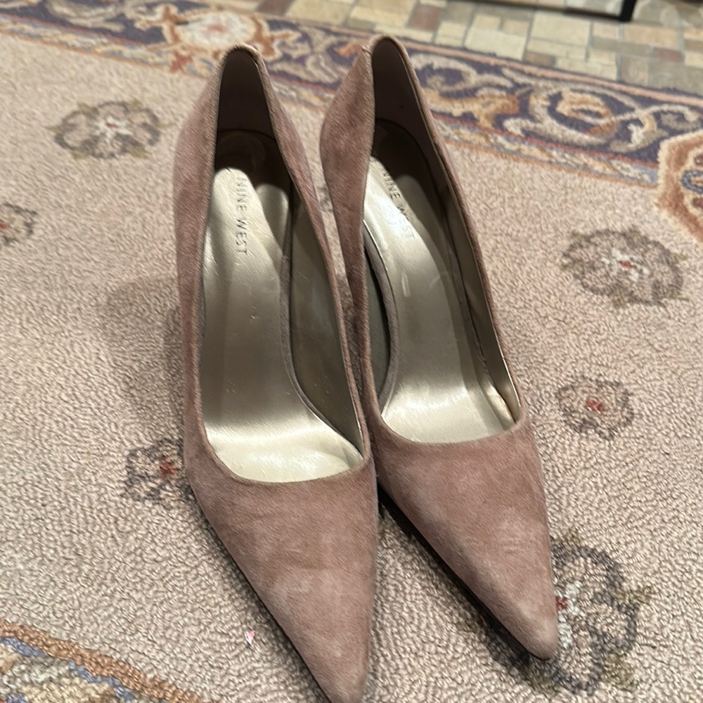 Nine West suede heels
